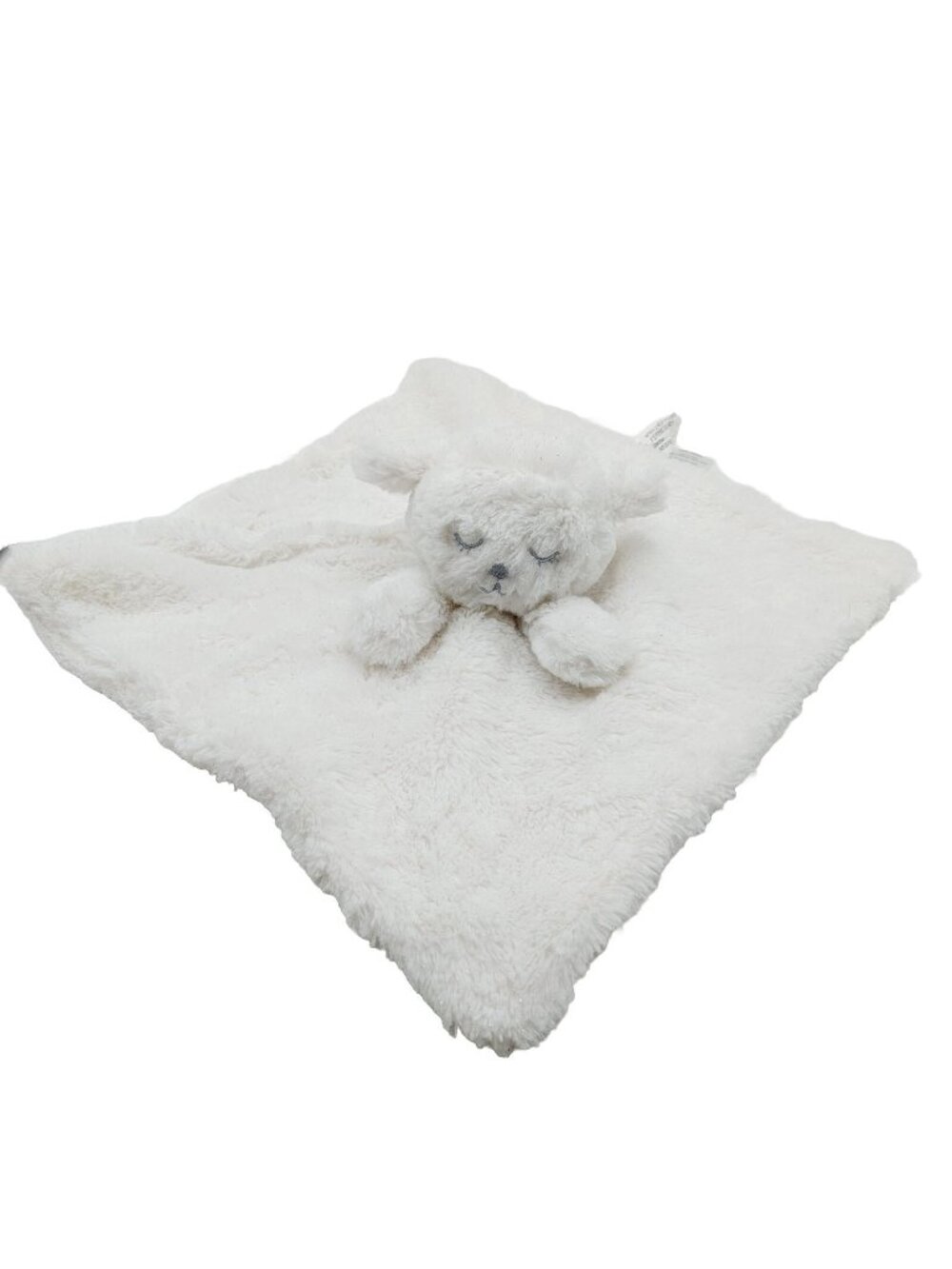 Just Born Lovey White Sparkle Lamb Sheep Baby Infant Plush Blanket Sleepy